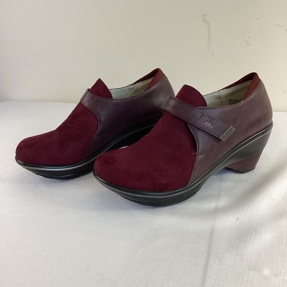 Jambu Shoes - JBU Jambu Sedona Loafer Clog Bugundy Vegan Size 9